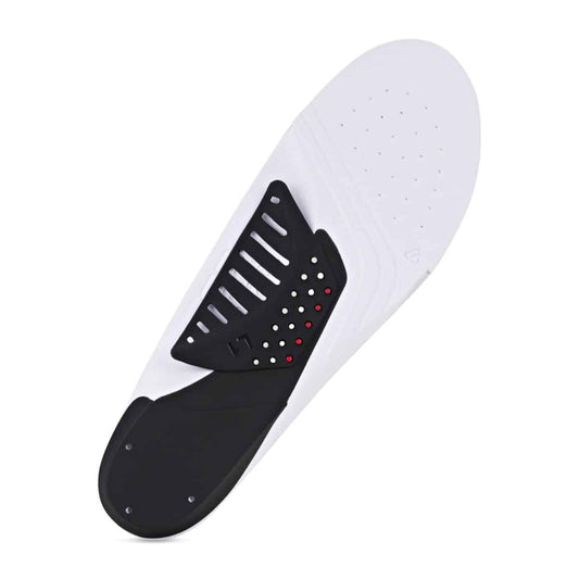 2620 PRO SERIES Orthotic Insoles are designed to maximise direct power transfer at the point of impact, which is critical in technical shoes. It provides a solid adjustable base to suit feet of all sizes and levels of flexibility and strength plus adaptation of the foot over time. Its design maximises flex of the forefoot and blood flow in the foot.
