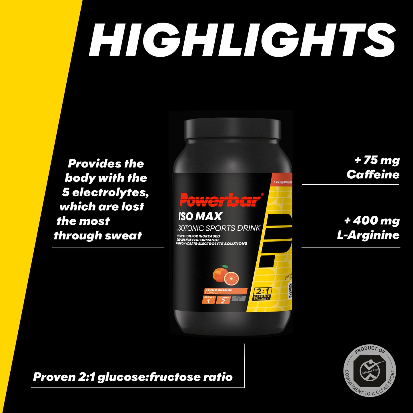 POWERBAR ISOMAX ISOTONIC SPORTS DRINK 1200g